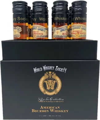 World Whiskey Society Cigar Tube American Bourbon Whiskey 100ml Bottle 12-Pack