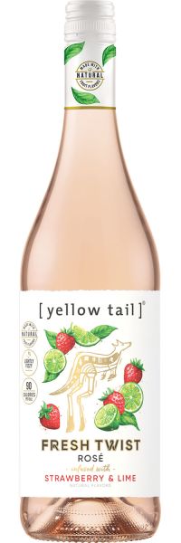 Yellow Tail Fresh Twist Rose Infused Strawberry & Lime 750ml
