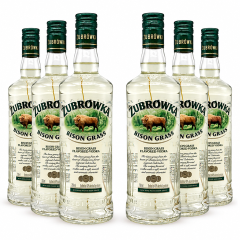 Zubrowka The Original Bison Grass Vodka 750ml 6-pack