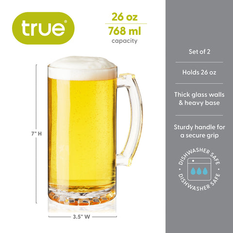 Beer Stein, Set of 2 By True Brand