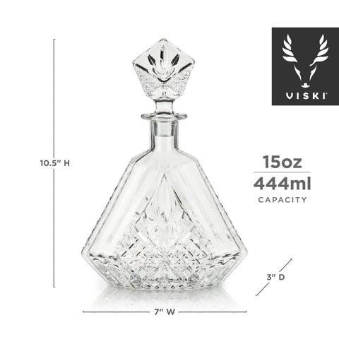 Admiral Crystal Irish Cut Whiskey Decanter By Viski