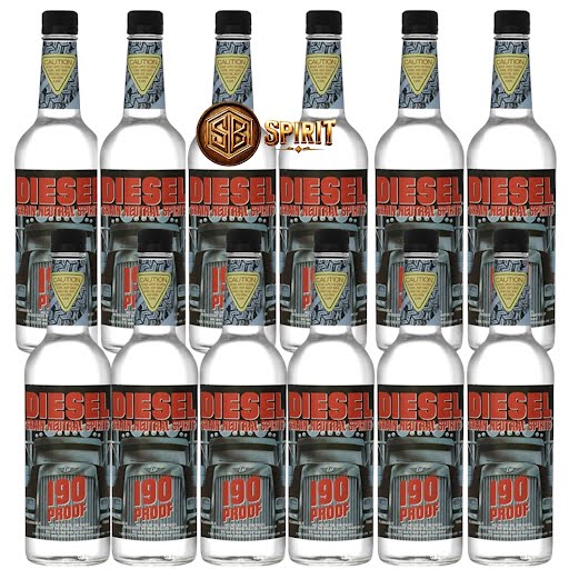 Diesel 190 Proof Grain Neutral Spirit 750ml 12-Pack – SB Spirit
