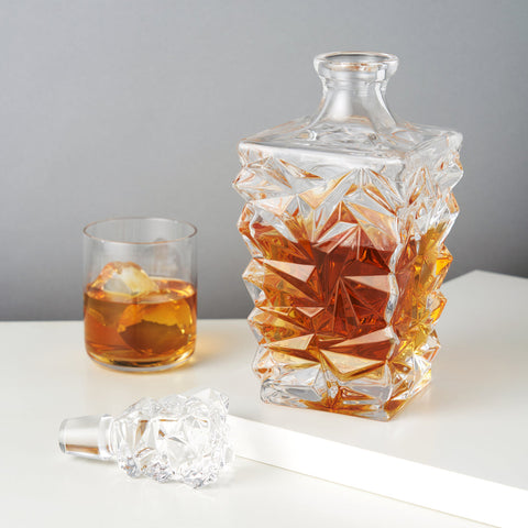 Prism Crystal Whiskey Decanter BY VISKI