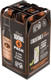 Tito's Handmade Vodka 100ml 4-Pack
