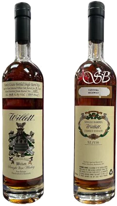 Willett Family Estate 11 Year Old #2377 Ventura Highway Rye Whiskey 750ml
