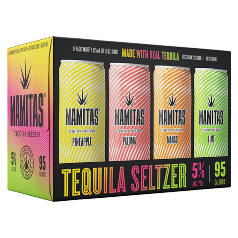 Mamitas Tequila & Soda Hard Seltzer Variety 8-Pack Can