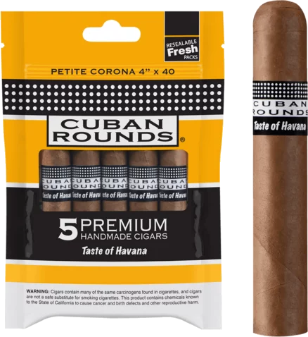 Cuban Rounds Petite Corona Fresh Cigar 5-Pack