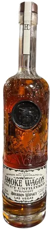 Smoke Wagon Uncut Unfiltered Straight Bourbon Whiskey Clear Bottle Limited Edition 750ml