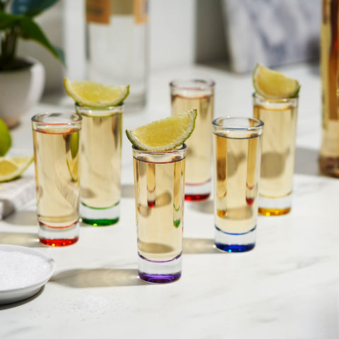Shooter Shot Glasses in Assorted Colors By True Brand 2-Oz 6-Pack