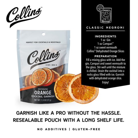 Dehydrated Orange Cocktail Garnish, 1.3 oz By Collins
