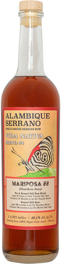Alambique Serrano - Mariposa 88 Vida Nativa Blend #4 700ml