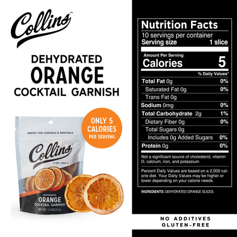 Dehydrated Orange Cocktail Garnish, 1.3 oz By Collins