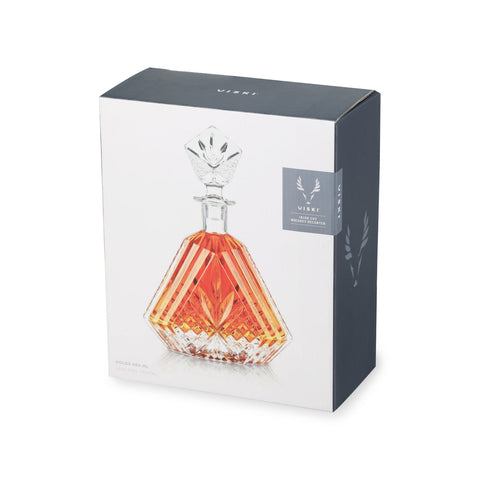 Admiral Crystal Irish Cut Whiskey Decanter By Viski