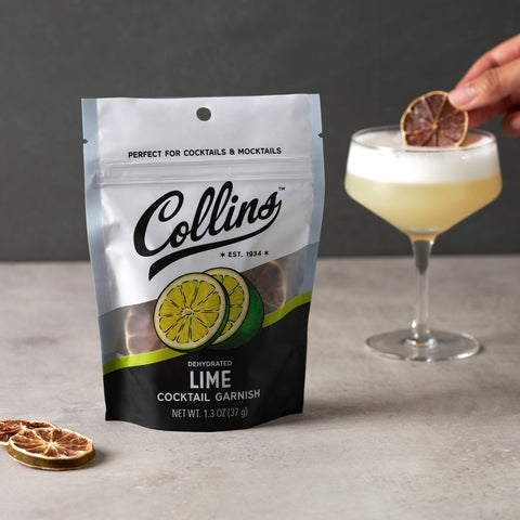 Collins Dehydrated Lime Cocktail Garnish 1.3-Oz