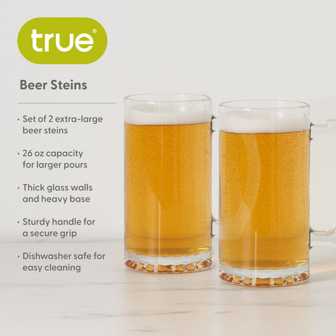Beer Stein, Set of 2 By True Brand