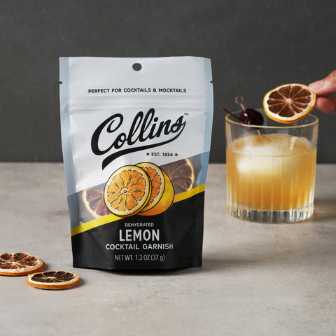 Collins Dehydrated Lemon Cocktail Garnish 1.3-Oz