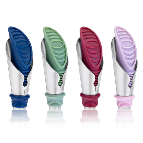 Duo Bottle Stopper and Pourer in Assorted Colors By True Brand